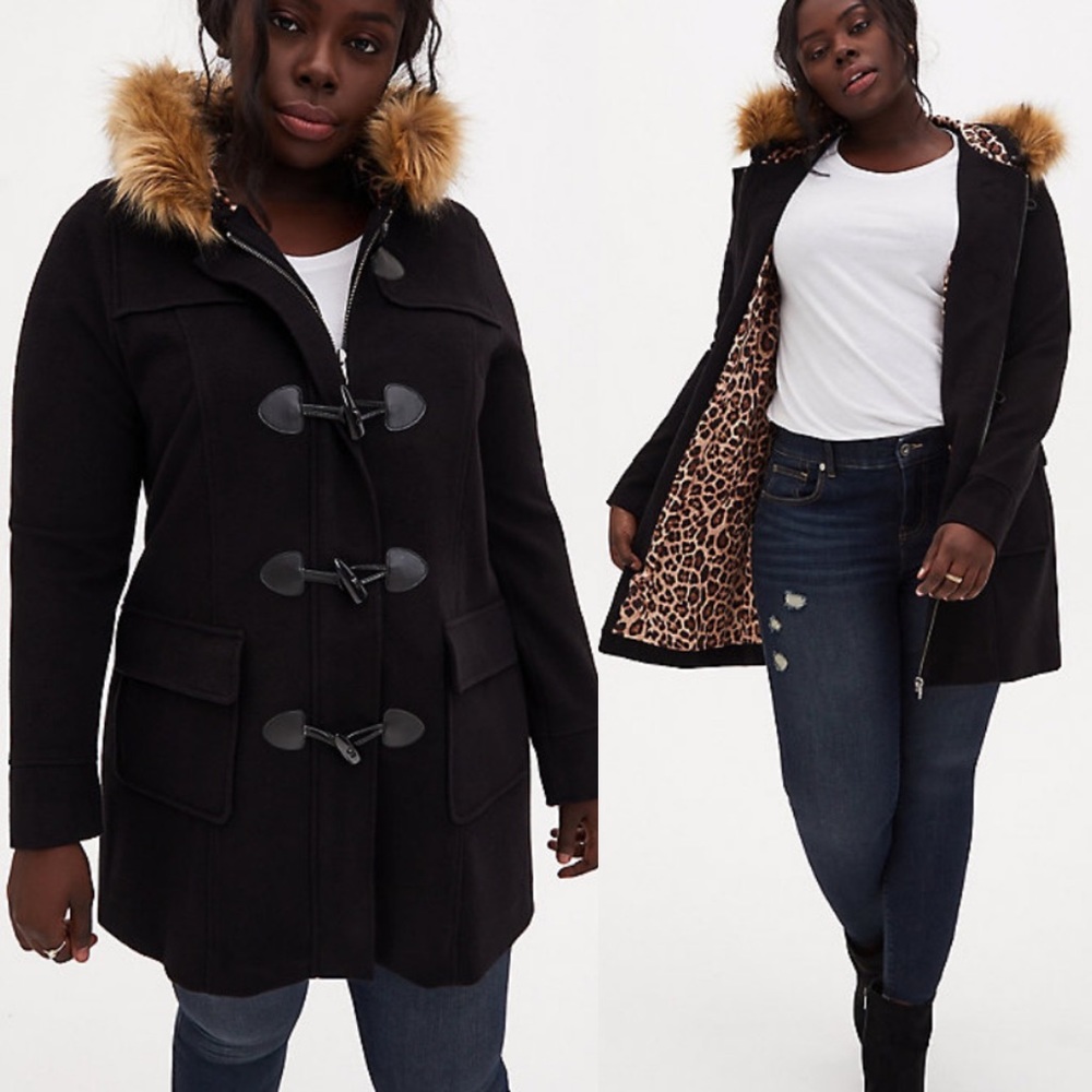 Brushed Pointe Hooded Toggle Coat